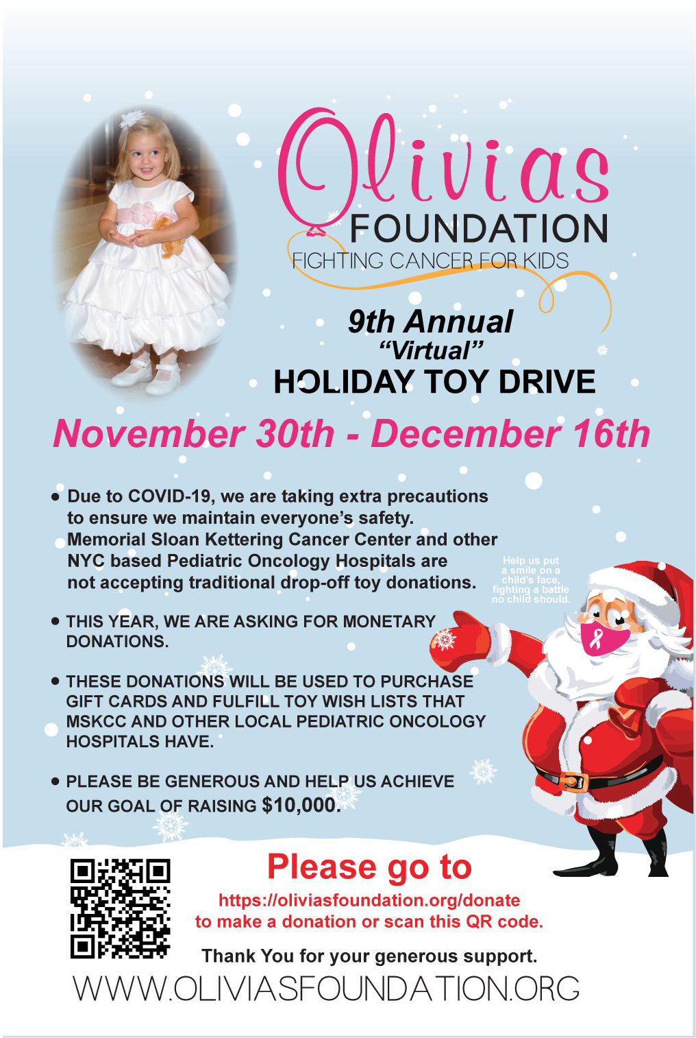 Olivias Foundation Toy Drive Link