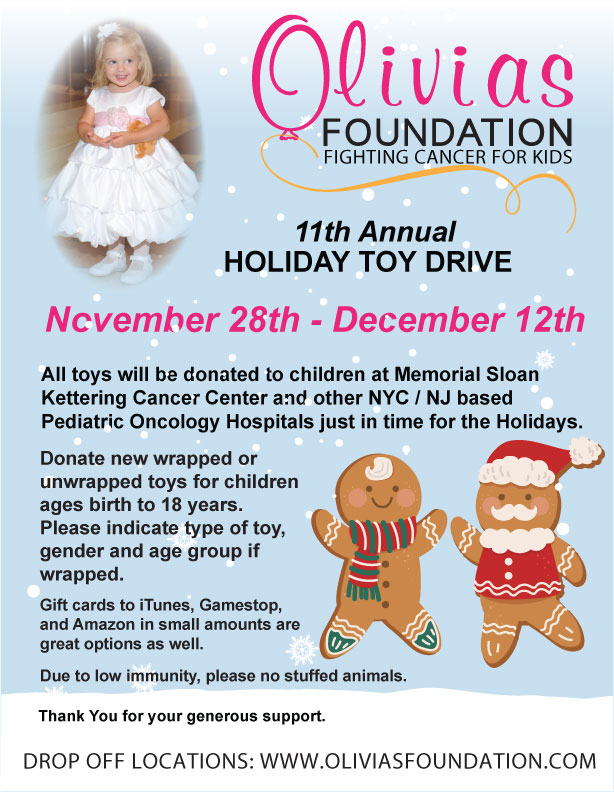 Olivias Foundation Toy Drive Link